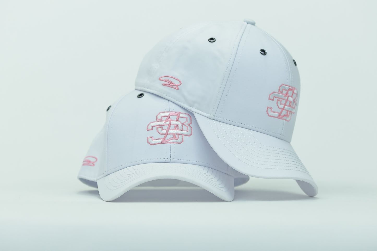 3D3 White and Pink Hat