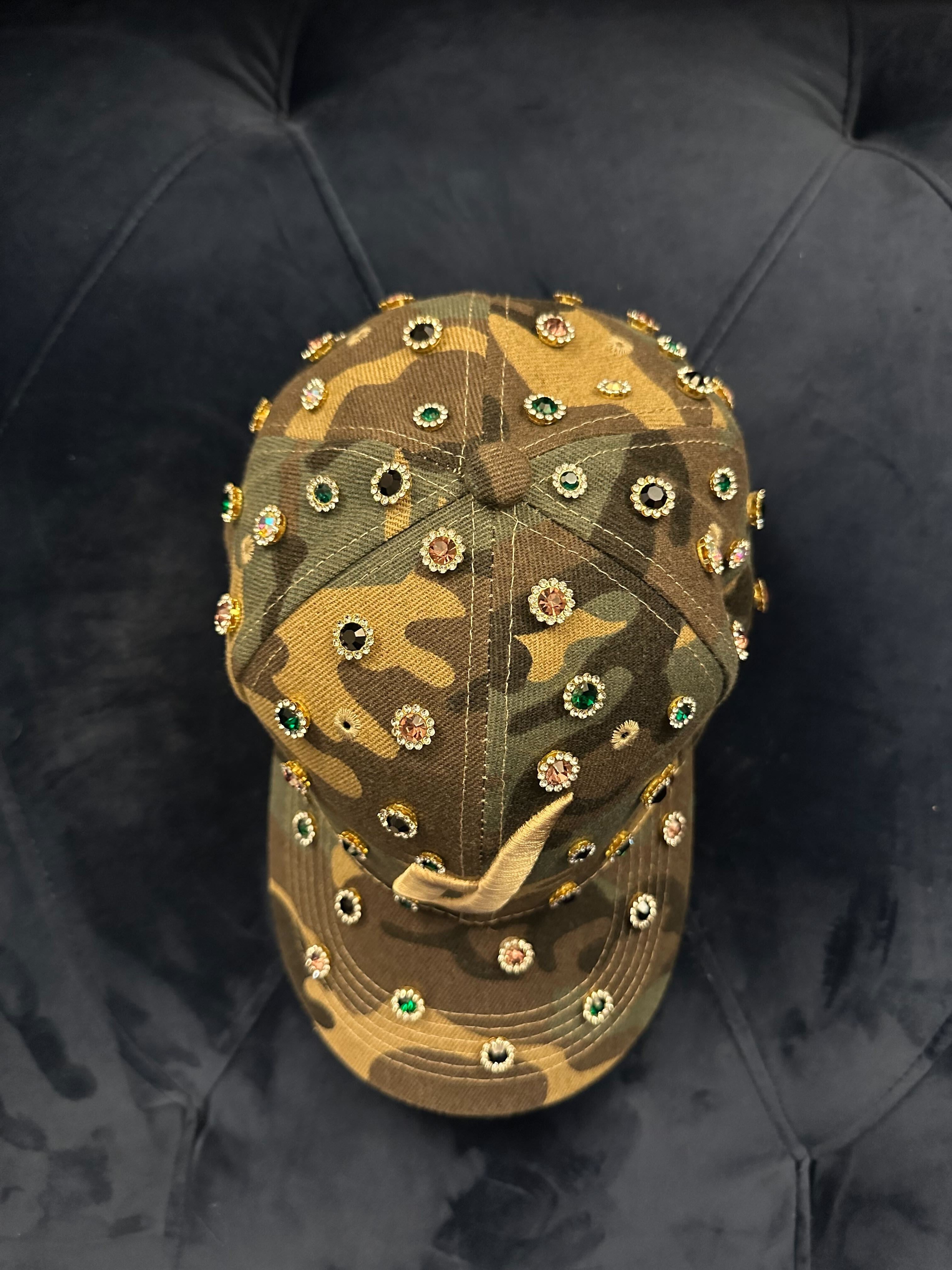 Force 1 Camouflage d hat - Rhinestones
