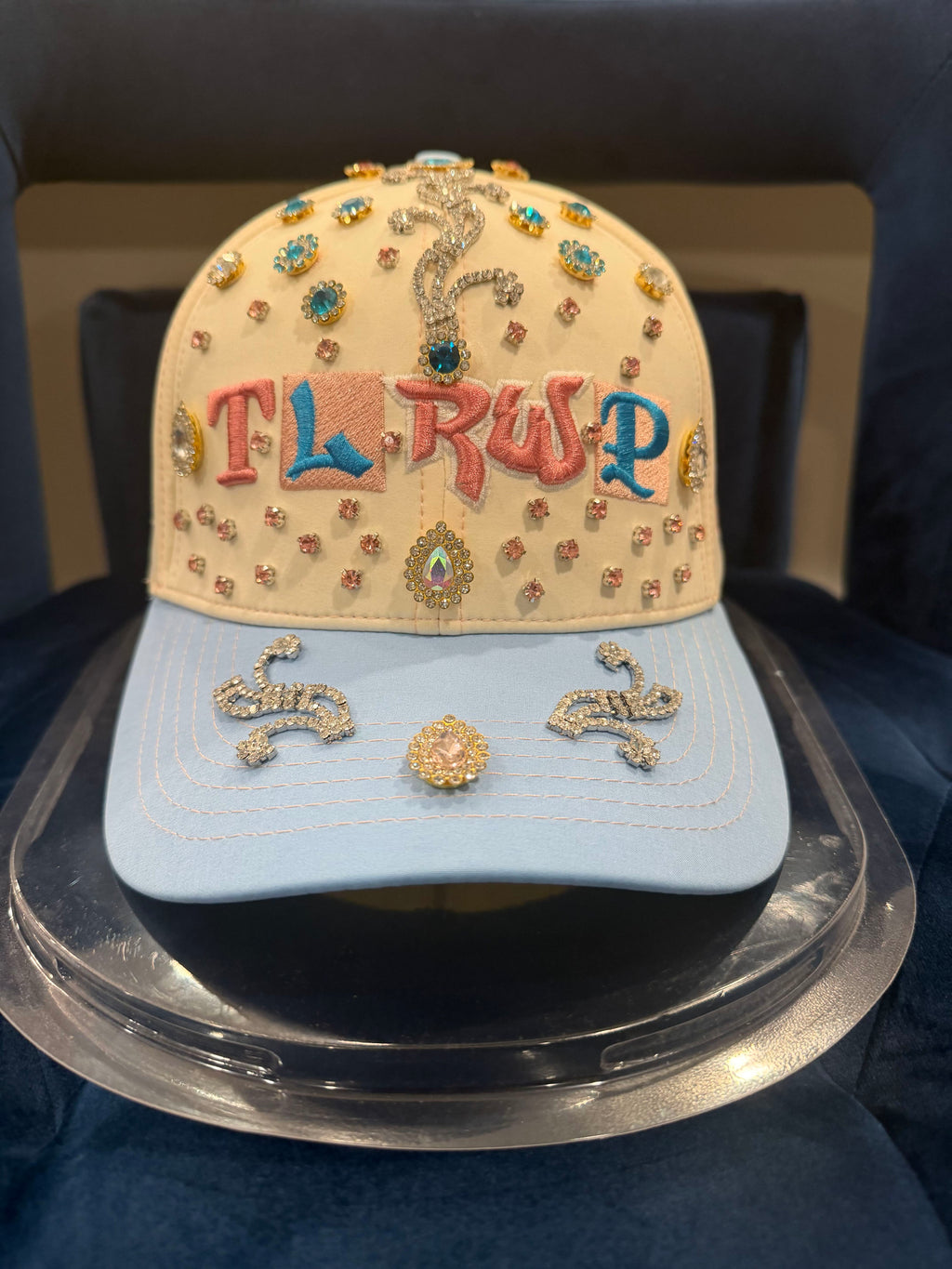 Rhinestone Lions Tigers Redwings Pistons Hat