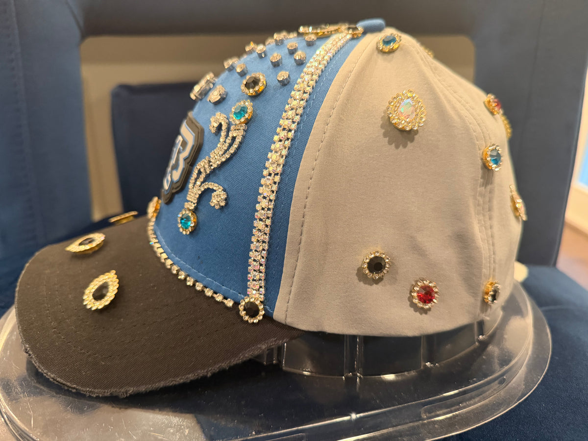 LIMITED EDITION: Rhinestone 313 Hat (Blue) for blue