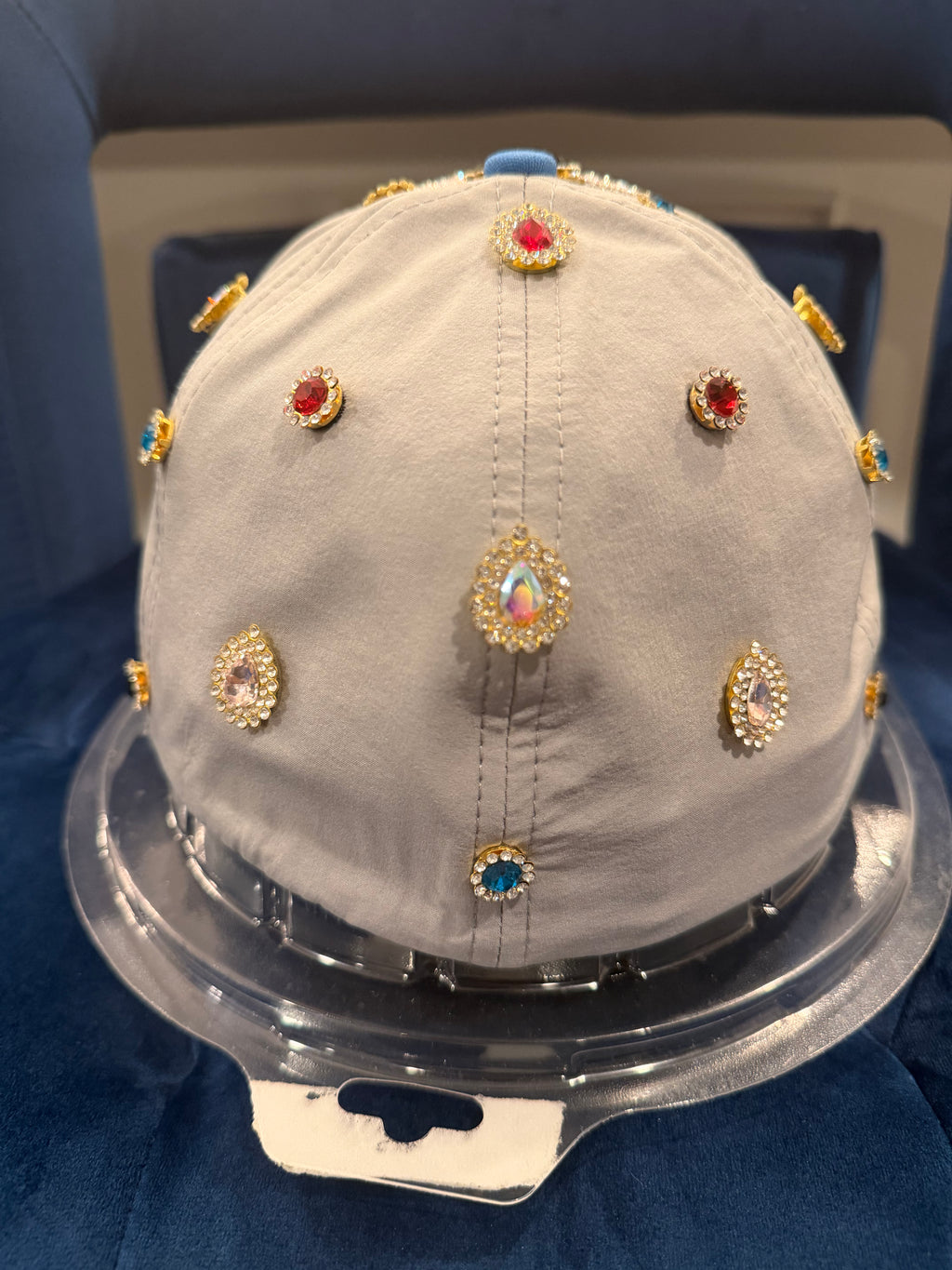 LIMITED EDITION: Rhinestone 313 Hat (Blue) for blue