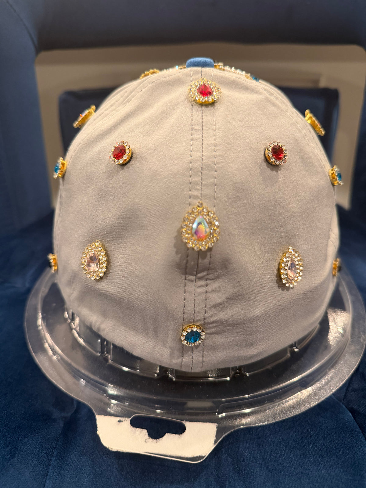 LIMITED EDITION: Rhinestone 313 Hat (Blue) for blue