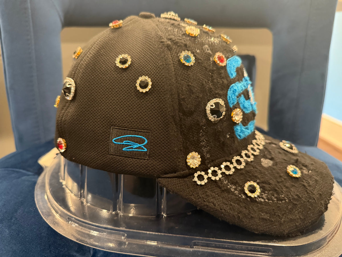 LIMITED EDITION: Rhinestone 313 Hat (Black) for Black
