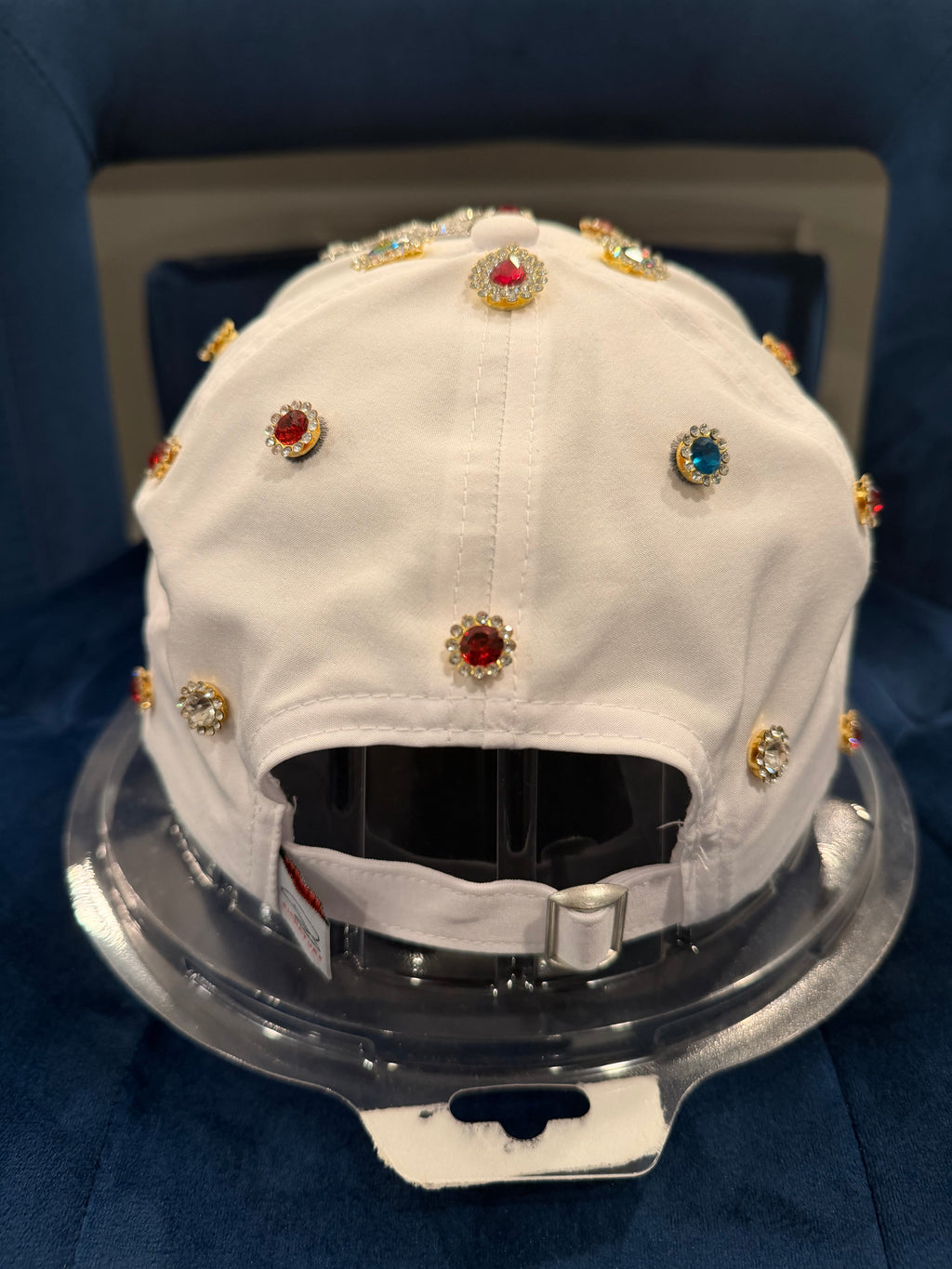 LIMITED EDITION: Rhinestone 313 Hat (White) for white