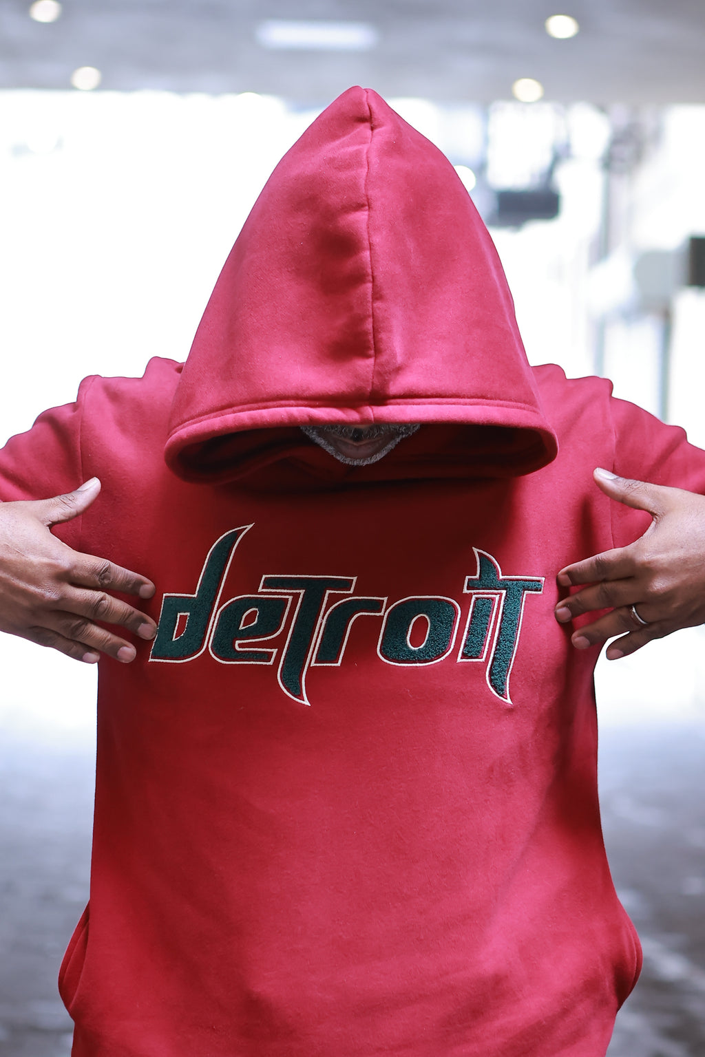 Vibrant-Burgundy Hoodie