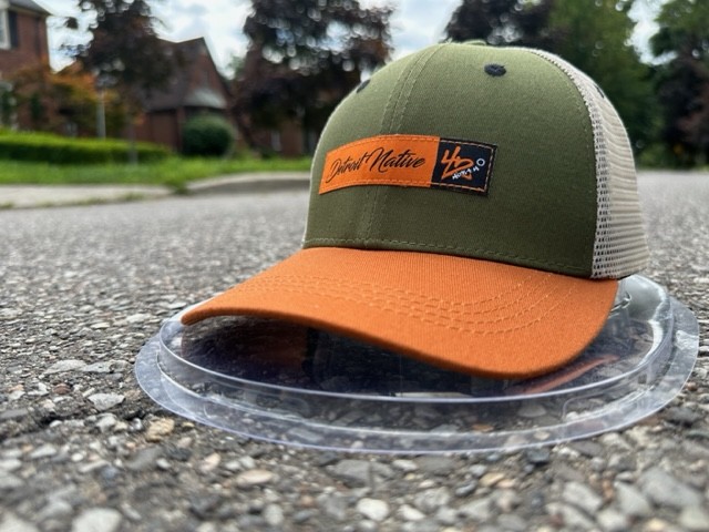 E-Signature Classic 42° Detroit Hat - Our Army Green & Orange Colab